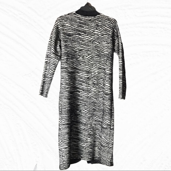 NWT Catherine Malandrino Zebra Open Front Cardigan - Picture 4 of 16